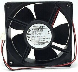 Ebm-Papst 4214 DC Fan, 24V, 120x120x38mm, 97.1CFM, 4.3W, 45dBA, 3050RPM, Wire Leads
