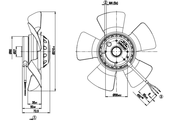A2D210-AA02-10 Ebm-Papst AC AXIAL FAN 1 A2D210-AA02-10 Ebm-Papst AC AXIAL FAN