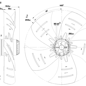 A4D450-AP01-01 EBMpapst Axial Fan 200W 380V