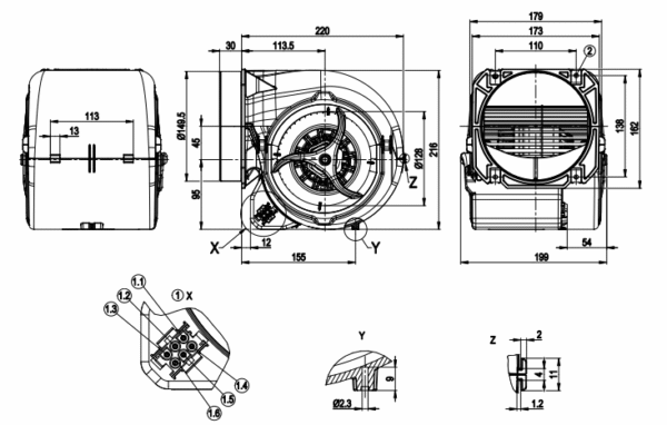 D2E146-HT59-02 Ebm-Papst