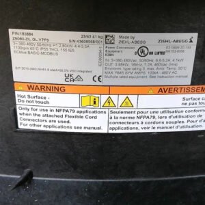 ZN080-ZIL.GG.V7P3 Compatible ZN080-ZIL.GL.V7P3 ZIEHL-ABEGG Axial Fan