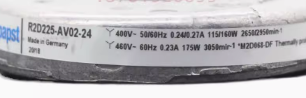 R2D225-AV02-14 Ebm Papst Inverter Fan 400V