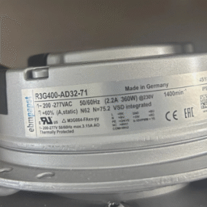 R3G400-AD27-61 Ebm Papst Centrifugal Fan