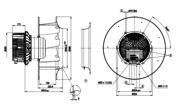 Ebm-Papst R3G500-AQ33-01 Fan