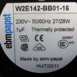 W2E142-BB01-16 Ebm-Papst Fans